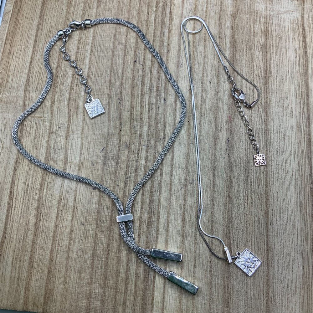 Anne Klein Bundle Silver Tone Necklace